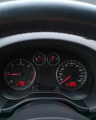 Audi A3 cena 15000 przebieg: 322687, rok produkcji 2008 z Miastko małe 211